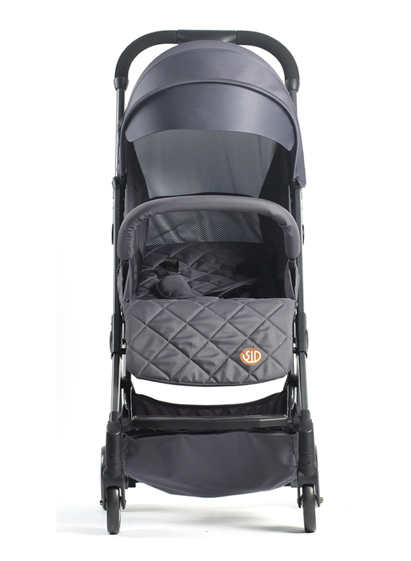 Teknum Travel Lite Stroller with Sunveno Diaper Bag and Hooks, Grey