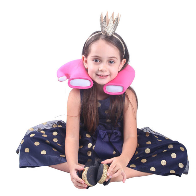 Nohoo Jungle Travel Kids Pillow, Elephant, Pink