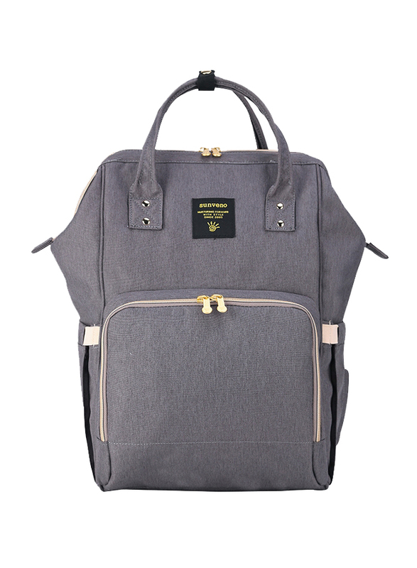 Teknum 3-in-1 Pram Stroller with Sunveno Grey Diaper Bag and Hooks, Khaki