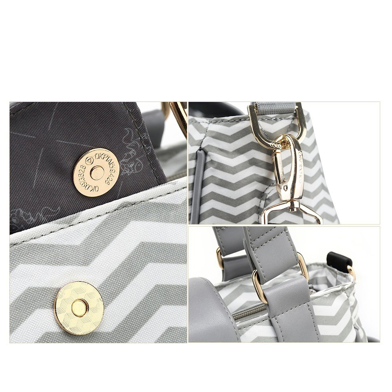 Little Story Jane Diaper Bag, Grey