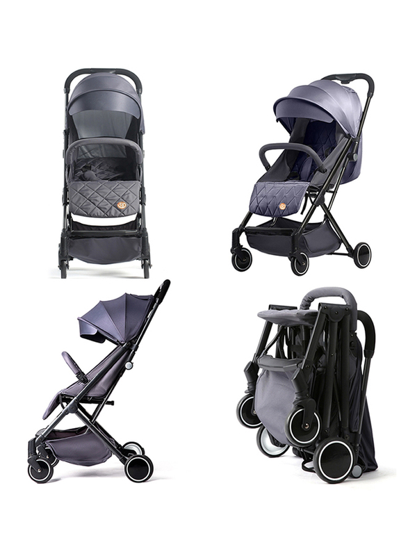 Teknum Travel Lite Stroller, SLD with Sunveno Baby Stroller Organizer/Bag, Dark Grey