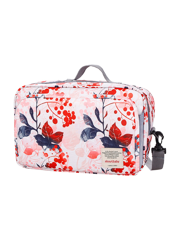 

Little Story Baby Changing Clutch Kit Diaper Bag, Floral Pink