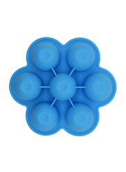 Eazy Kids Baby Food Silicone 7 Compartments Freezer Tray, Blue