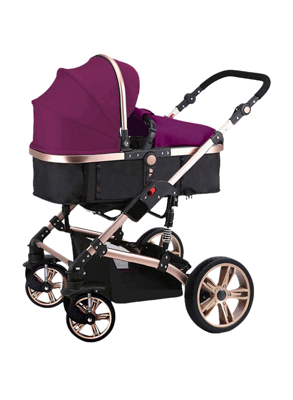 Teknum 3-in-1 Pram Stroller, Wine