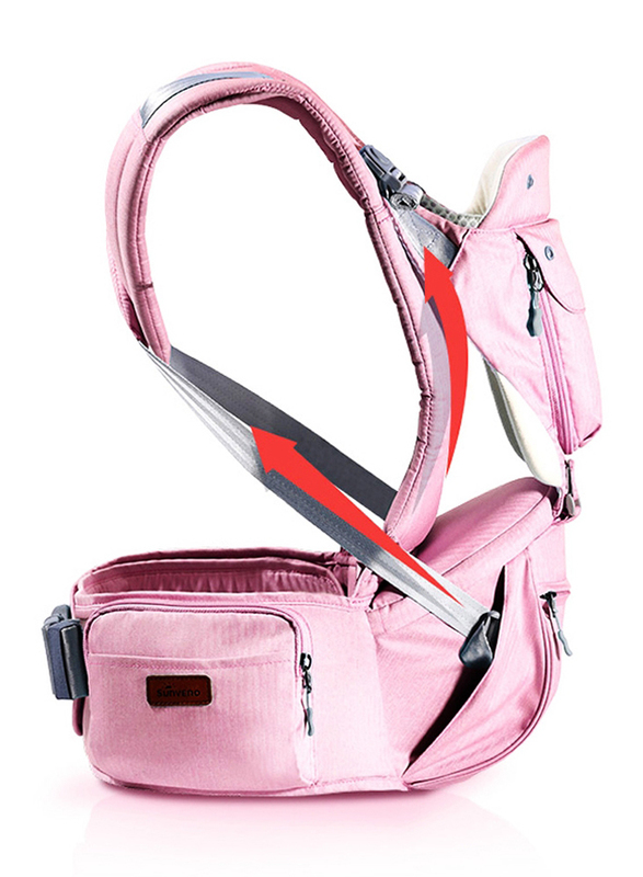 Sunveno Kangaroo Style Ergonomic Baby Carrier, Pink