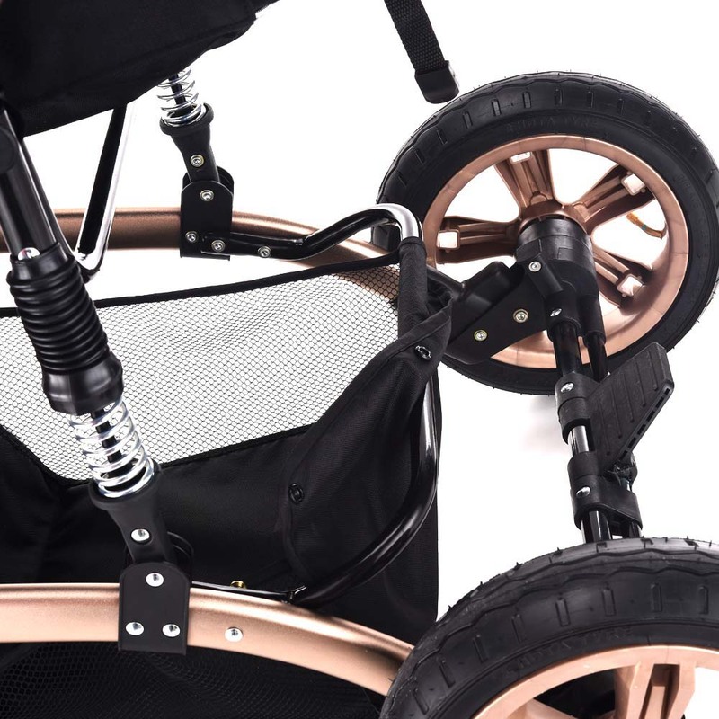 Teknum 3-in-1 Pram Stroller, Wine