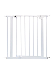 Baby Safe Metal Safety Gate with 30cm Extension, White