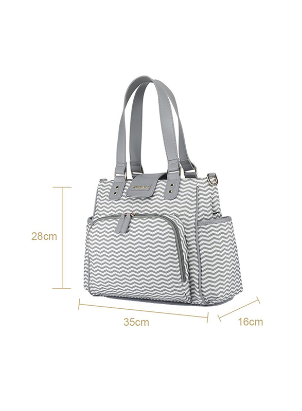 Little Story Jane Diaper Bag, Grey