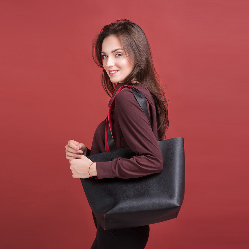 Alameda Tote Bag with Organizer Insert, Black