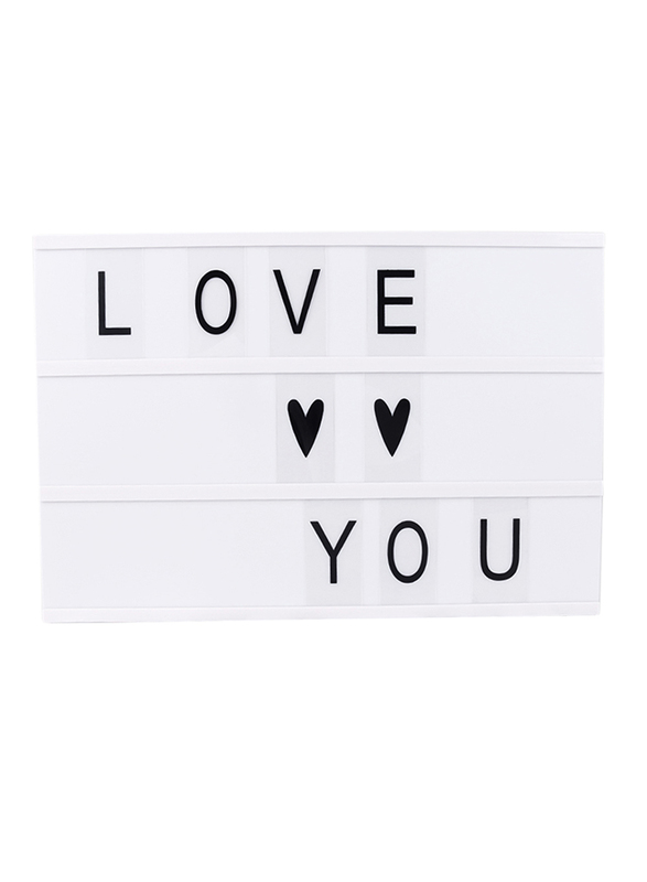 Eazy Kids Letter Light Box, A3, White