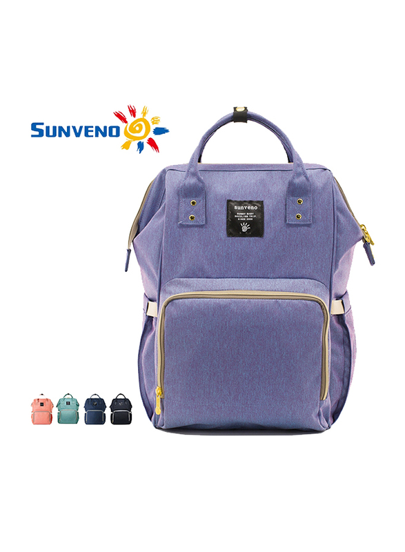 Sunveno Diaper Backpack Bag, Blue Purple