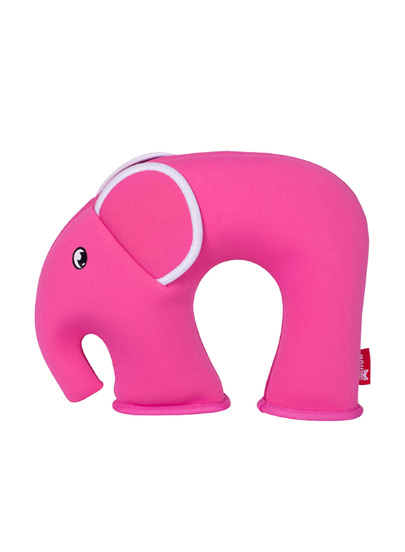 Nohoo Jungle Travel Kids Pillow, Elephant, Pink