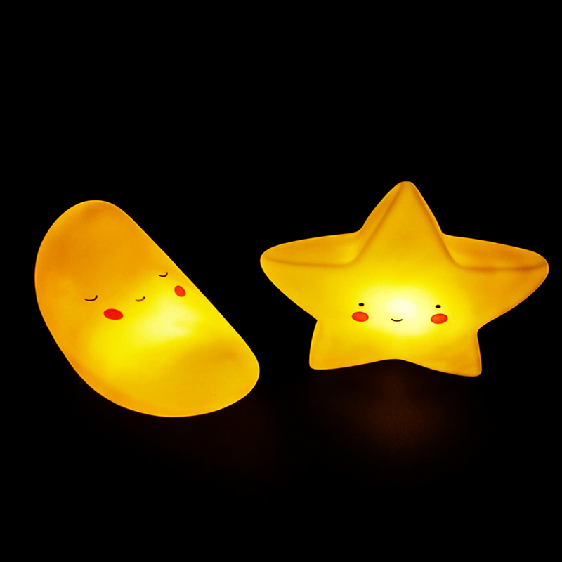 Eazy Kids Star Shape Lamp Light, Yellow