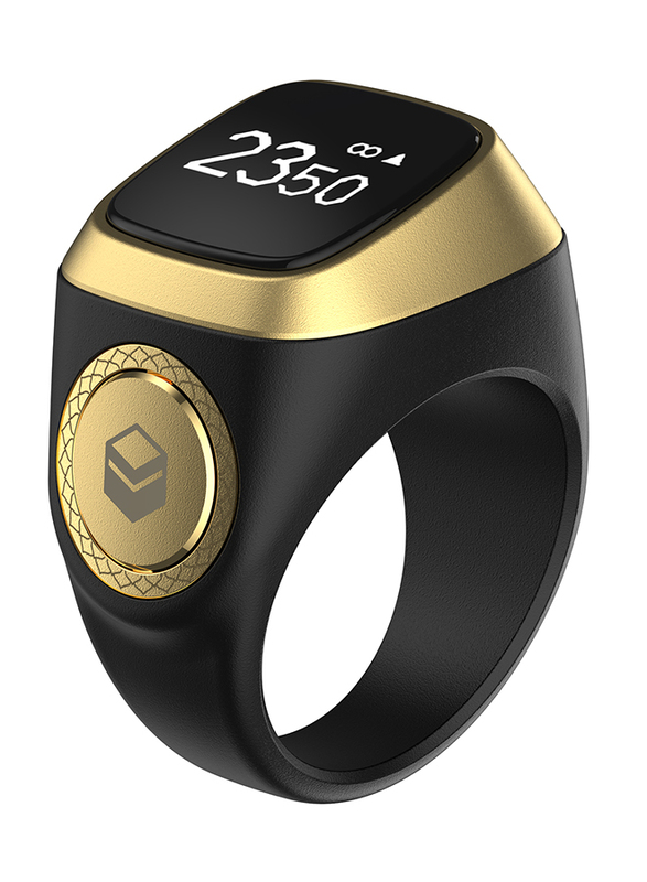 

iQibla Plastic Tasbih Zikr1 Lite Smart Ring Unisex, 22mm, Black