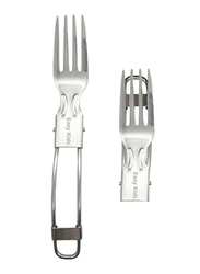 Eazy Kids Folding Fork, Silver