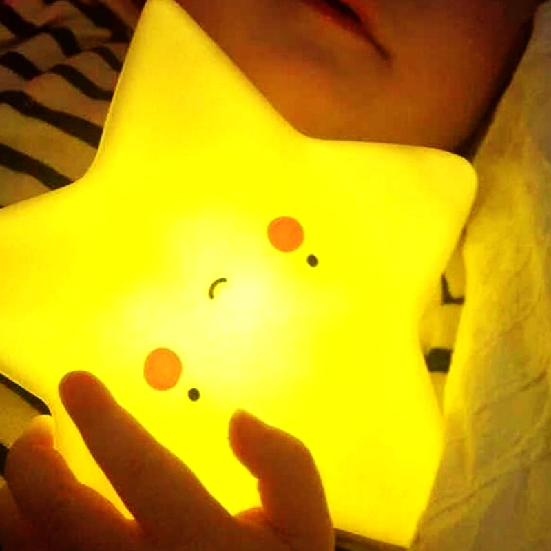 Eazy Kids Star Shape Lamp Light, Yellow