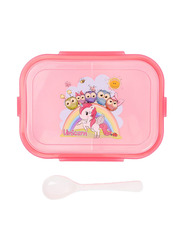 Eazy Kids Unicorn BPA Free Bento Lunch Box with Spoon, Pink