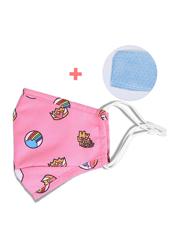 Nohoo Unicorn Kids Reusable Face Mask, Pink, One Size