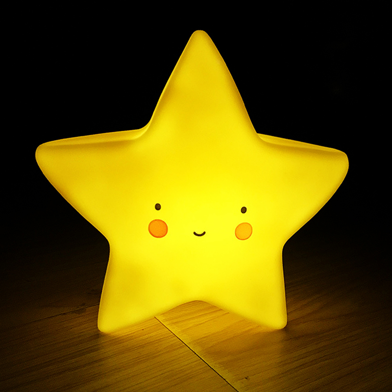 Eazy Kids Star Shape Lamp Light, Yellow