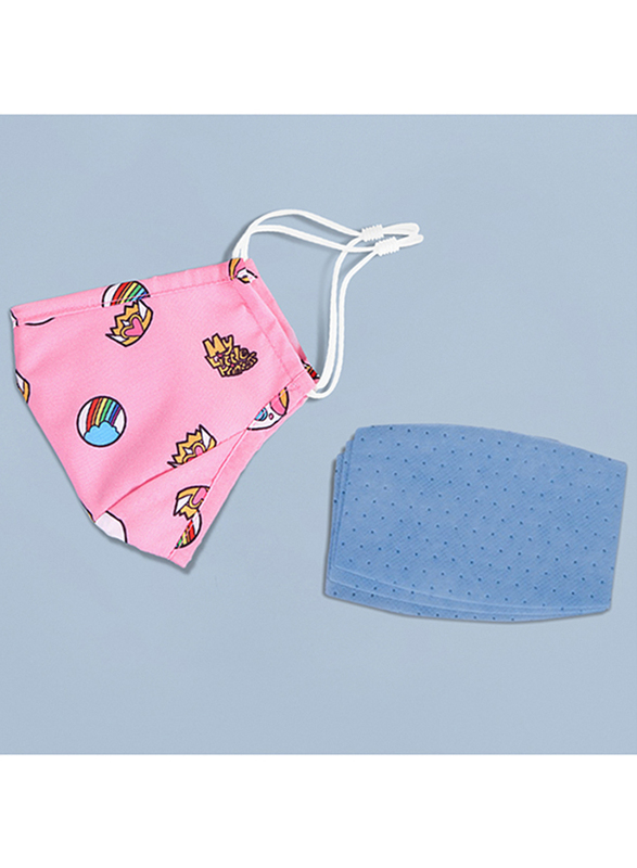 Nohoo Unicorn Kids Reusable Face Mask, Pink, One Size