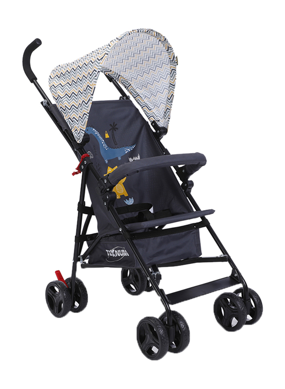 Little Story Playard with Stroller and Diaper Bag Set, Grey