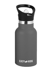 Eazy Kids Stainless Steel Water Bottle, 350ml, Grey