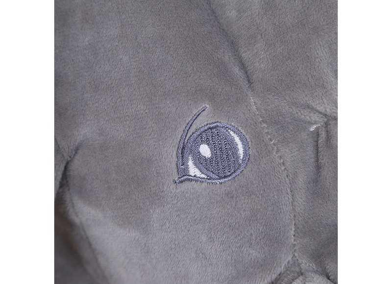 Eazy Kids Plush Elephant Shape Pillow, Big, Grey