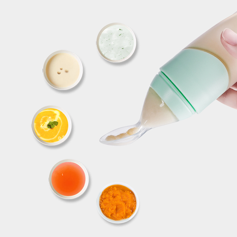 Sunveno Baby Feeding Spoon Dispenser, Green