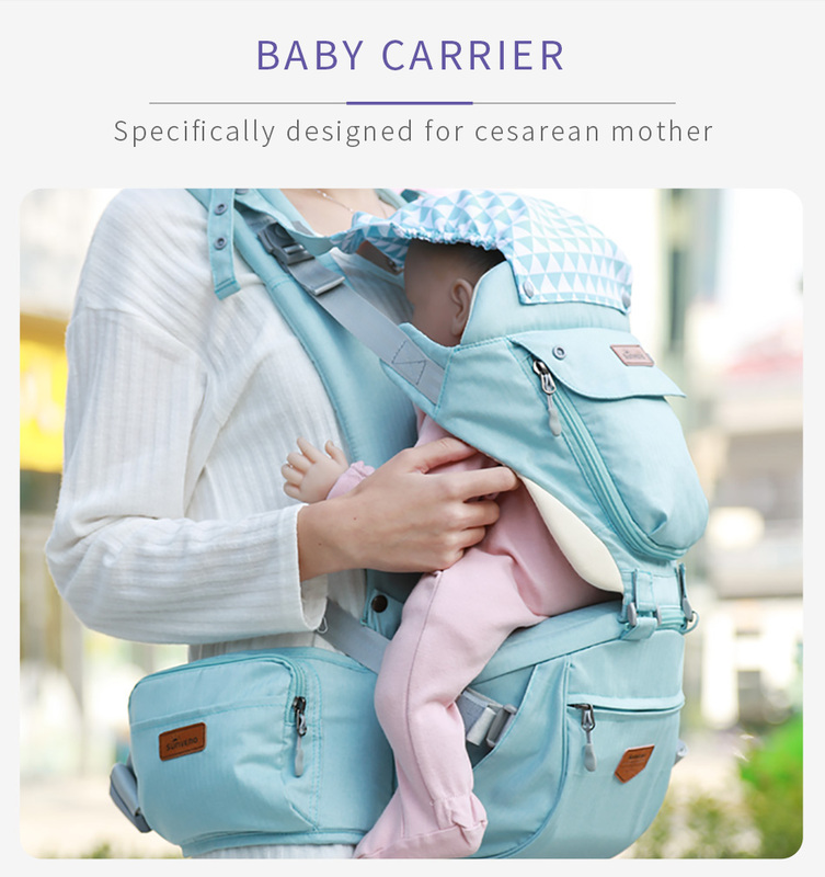 Sunveno Kangaroo Style Ergonomic Baby Carrier, Green