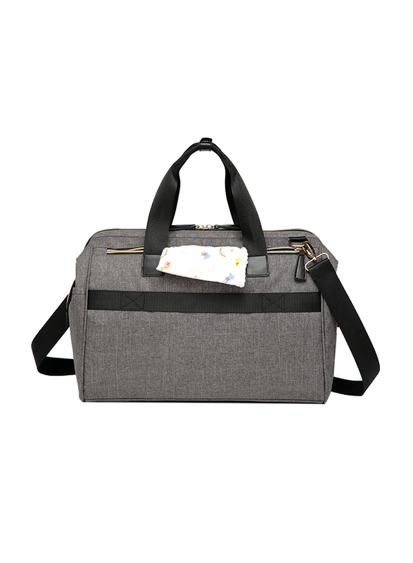 Little Story Zera Mom Dad Diaper Bag, Grey