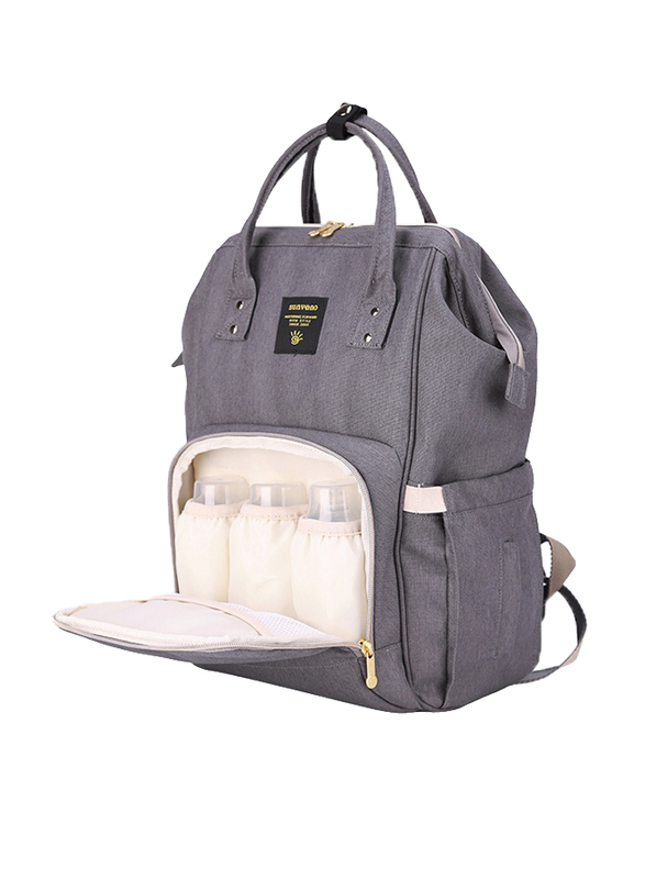 Teknum 3-in-1 Pram Stroller with Sunveno Grey Diaper Bag and Hooks, Khaki