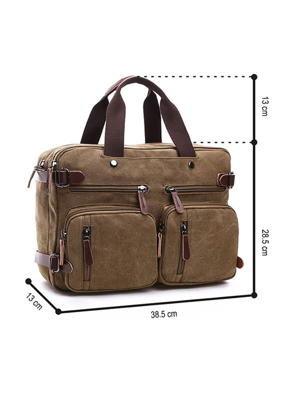Sambox Convertible Travel Laptop Backpack Bag, Khaki
