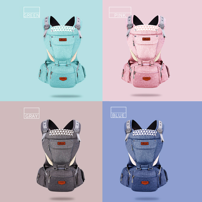 Sunveno Kangaroo Style Ergonomic Baby Carrier, Grey