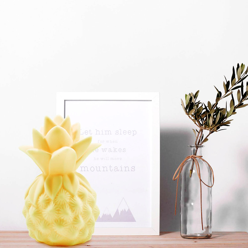Eazy Kids Pineapple Shape Lamp Light, Yellow