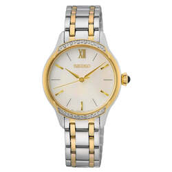 Seiko Quartz Cream Dial Ladies Watch SRZ544P1.