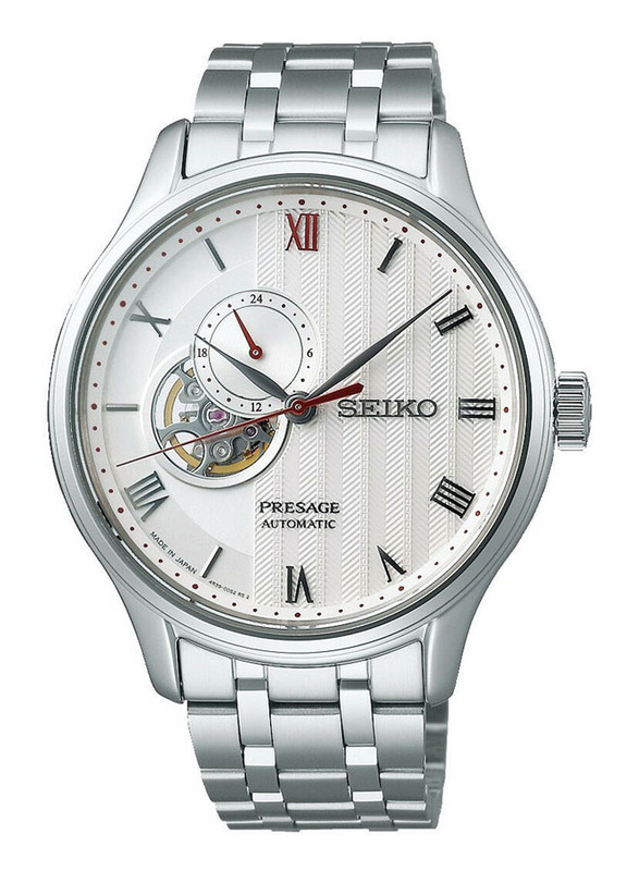

Seiko Presage Analog Watch for Men with Stainless Steel Band, Water Resistant, SSA443J1, Silver