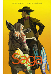 Saga Trade Volume 08 (MR), Paperback Book, By: Brian K. Vaughan, Fiona Staples