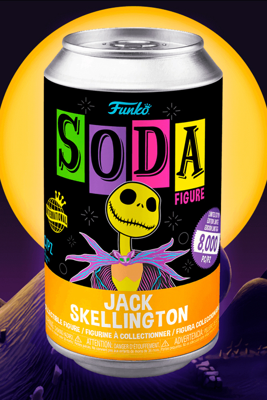 

Funko Vinyl Soda the Nightmare Before Christmas Jack Skellington Black Light with a Chance of Chase Figure, Ages 15+