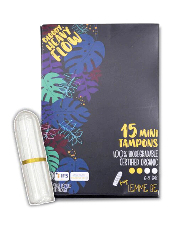 

Lemme Be Heavy Flow Tampons, 15 Pieces