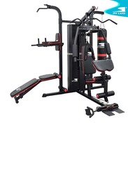 Sky Land Fitness Workout Station Home Gym with Protection Cover for 72 Kg Stack Weight, GM-8138, Black