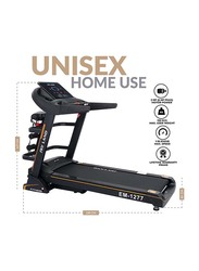 Sky Land Automatic Foldable 5.5 Hp Peak Motor Treadmill with Massager for Home Use, EM-1277, Black