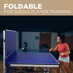 Sky Land Professional Movable Ping Pong Folding TT Table, EM-8007, Blue