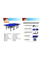 Sky Land Single Folding Ping Pong Movable TT Table, EM-8002, Blue