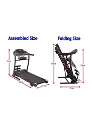 Sky Land 4 in 1 Foldable Motorized Treadmill with Sit-up Bar, Twister & Speaker, EM-1242, Black