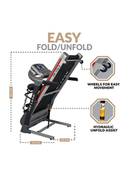 Sky Land Fitness Treadmill Running Pad with Bluetooth, EM-1238-B, Grey/Black