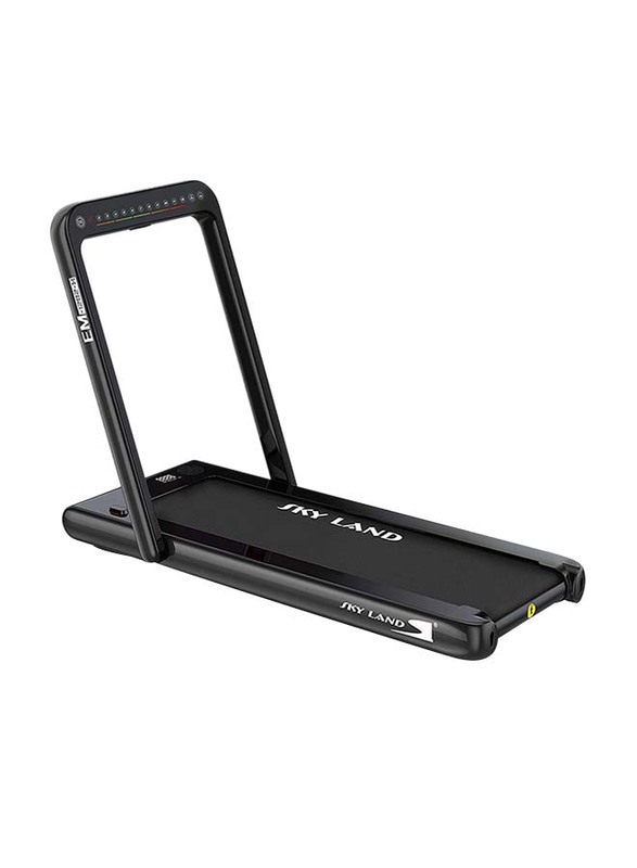 Sky Land 2-in-1 Walking Pad & Running Pad Treadmill Machine with Remote Control and Bluetooth Speaker, Motor 2.25 HP- 4 HP Peak, EM-1282-H, Black