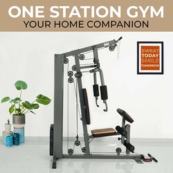 Sky Land Fitness One Gym Station Home Gym with 10 Weight Stacks & Heavy Duty Steel Frame, GM-1825, Black