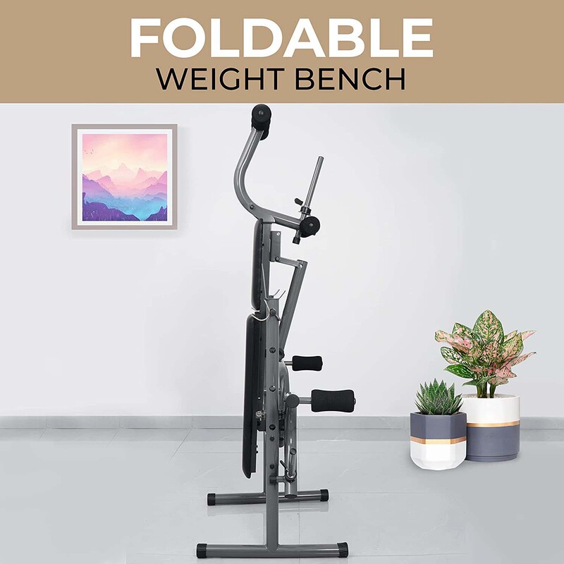 Sky Land Multi Function Weight Bench, EM-1820, Grey/Black