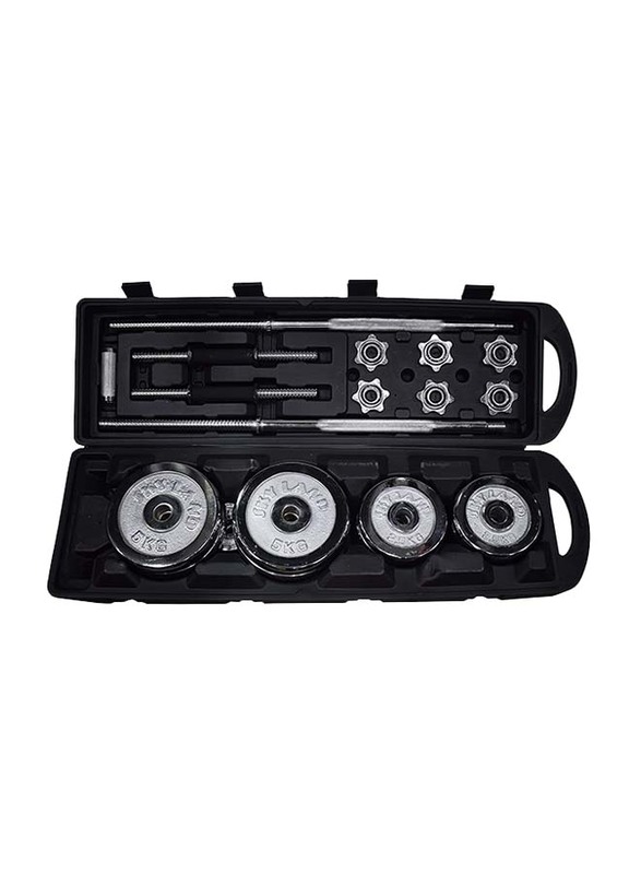 Sky Land Unisex Adult Dumbbell Set, 50KG, EM-9227, Silver