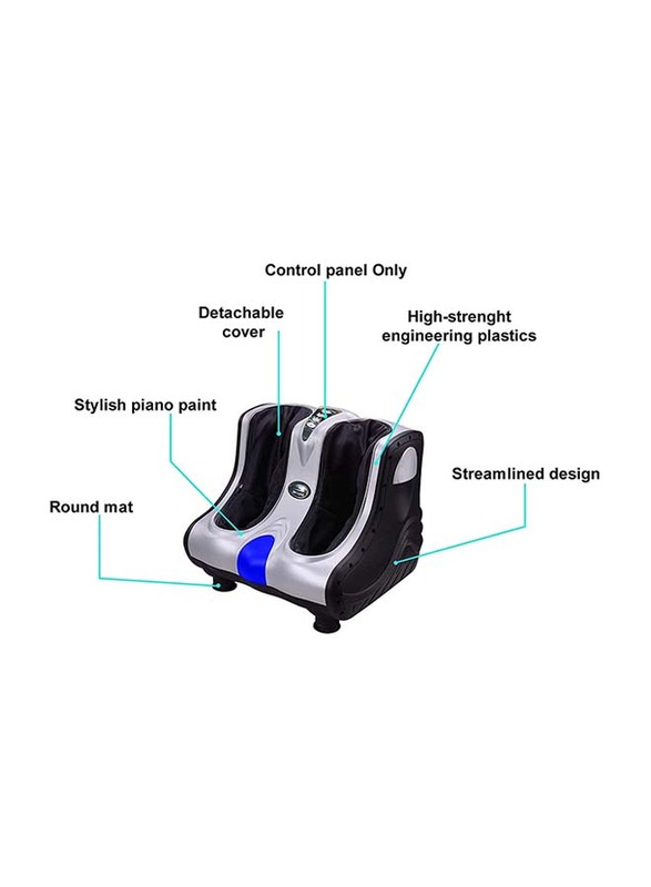 Sky Land Compression Leg & Foot Massager, EM-2134, Black/Silver
